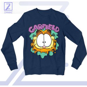 Slime-tastic Style with Garfield Navy Sweatshirt