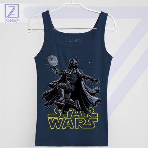 Space Jam Session Dunk Death Star Navy Tank Top