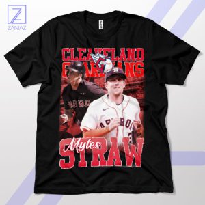 Speedy Myles Straw Cleveland Guardians T-Shirt
