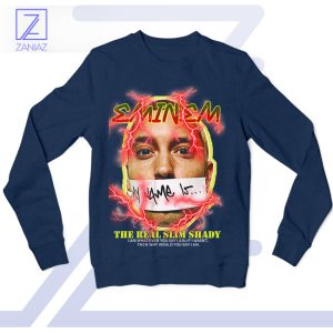 Stan Style Real Slim Shady Eminem Navy Sweatshirt