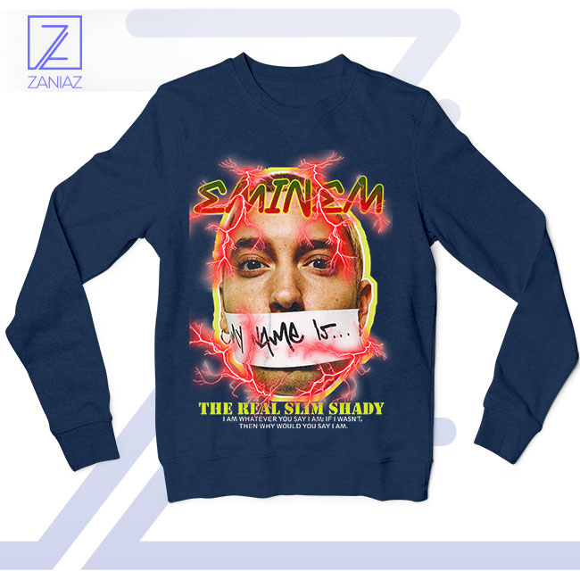 Stan Style Real Slim Shady Eminem Navy Sweatshirt