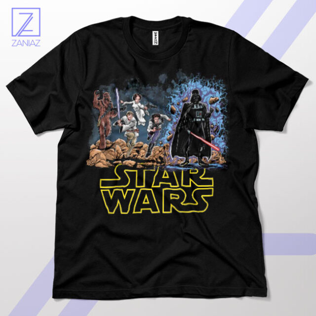 Star Wars Heroes and Villains Characters T-Shirt