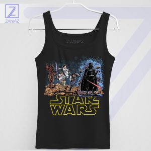 Star Wars Heroes vs Villains Retro Style Tank Top