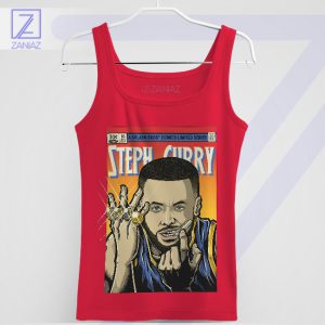 Steph Curry Basketball Comics Legend Red Tank Top