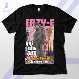 Straight Outta Los Santos Eazy-E GTA Black T-Shirt