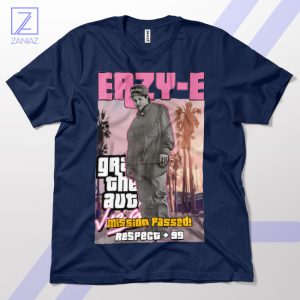Straight Outta Los Santos Eazy-E GTA Navy T-Shirt
