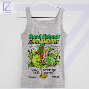 Style Good Friends Bad Habits Sport Grey Tank Top