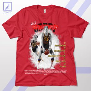 Swish Master Rick Barry Basketball Leagend Red T-Shirt