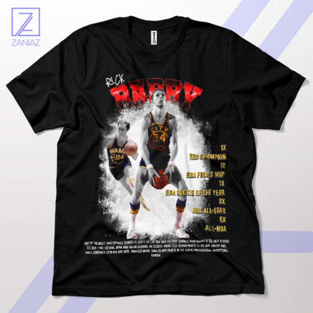 Swish Master Rick Barry Basketball Leagend T-Shirt