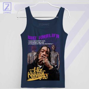 Taylor Gang Lifestyle Wiz Khalifa Quote Navy Tank Top