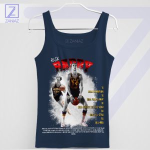 The Art of Scoring Rick Barry Basketball Navy Tank Top