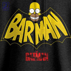 The Bat in Springfield Homer Barman Hoodie 2