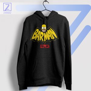 The Bat in Springfield Homer Barman Hoodie