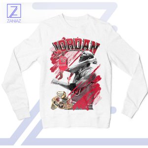 The Jordan Collection Michael Jordan Rings White Sweatshirt