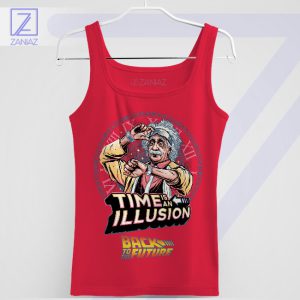 The Time Circuit Albert Einstein BTTF Red Tank Top