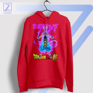The Universe's Judge Beerus Dragon Ball Red Hoodie