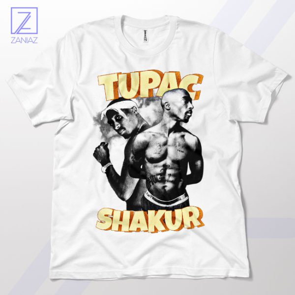Thug Life Tribute Tupac Shakur Smoke White T-Shirt