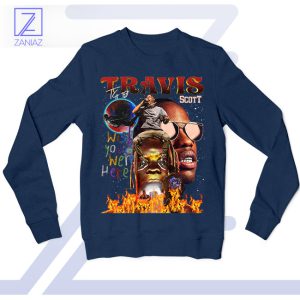 Travis Wish You Were Here Tour Art Navy Sweatshirt
