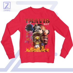 Travis Wish You Were Here Tour Art Red Sweatshirt
