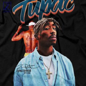 Tupac 71-96 Signature Remembering a Legend T-Shirt 2