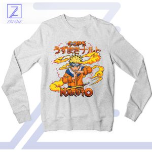 Will of Fire Naruto Uzumaki Graphic Sport Grey Sweatshirt