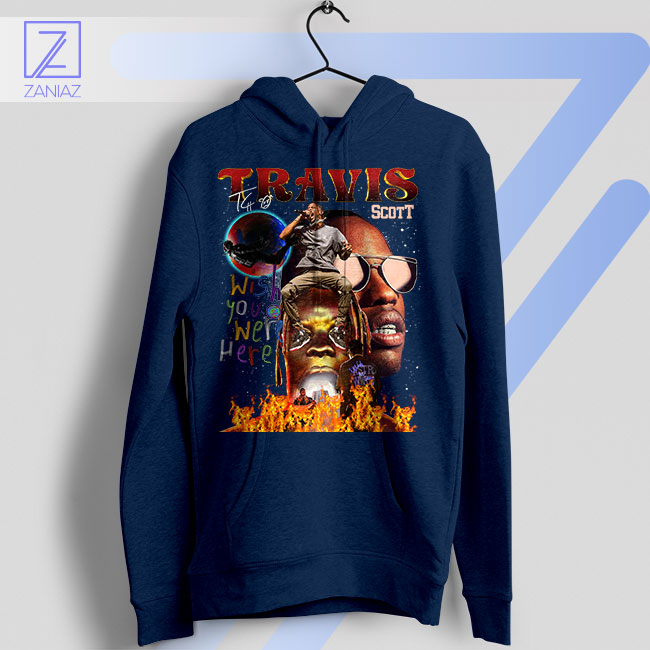 Wish You Were Here Tour Masterpiece Navy Hoodie