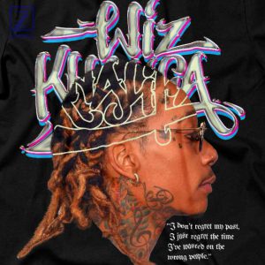 Wiz Khalifa QuoteNo Regrets Just Lessons T-Shirt 2
