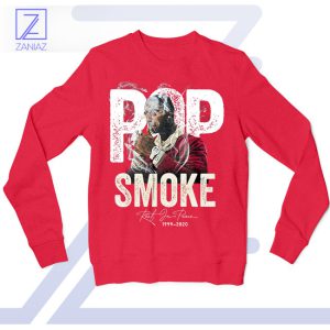 Woo Season Swag Pop Smoke Red Sweatshirt