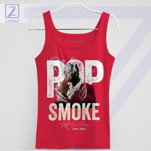 Woo Walk Icon Pop Smoke Red Tank Top