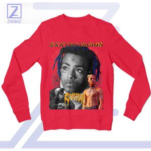 XXXTentacion Tribute Power of Revenge Red Sweatshirt