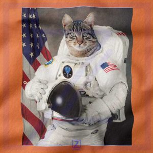 Astronaut Cat closeup Hoodie - Space Animals