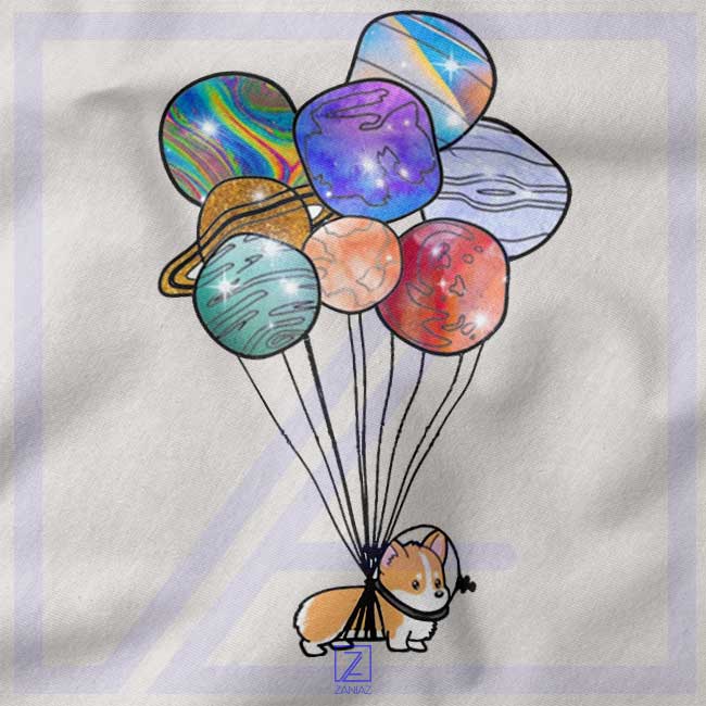 Astronaut Corgi Kids closeup Tshirt - Cute Space Animals Youth