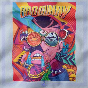 Bad Bunny Concert Poster closeup Hoodie - Puerto Rican Singer
