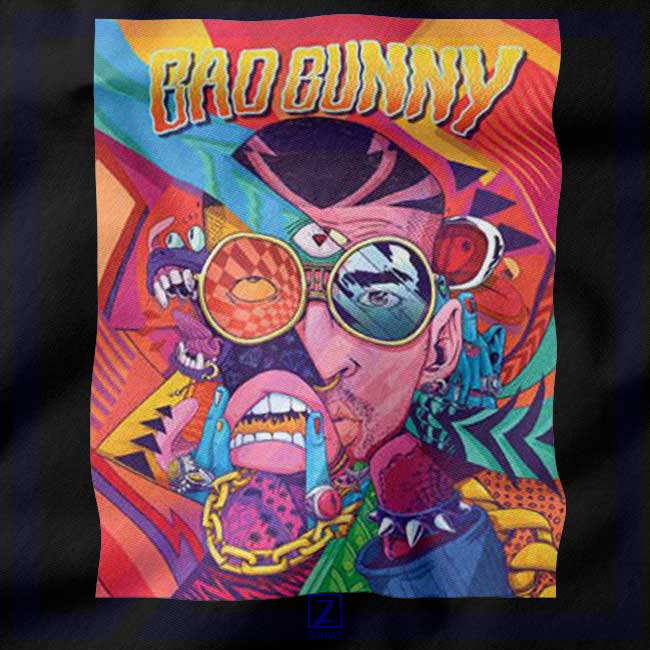 Bad Bunny Concert Poster closeup Tank Top - Puerto Rican Singer