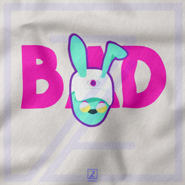 Bad Third Eye Evil closeup Tshirt - Bad Bunny Song