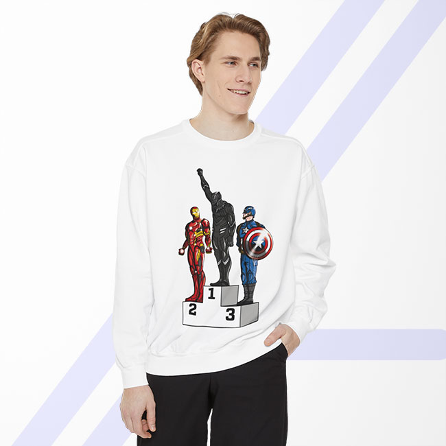 Black Panther Winner Sweatshirt - American Superhero