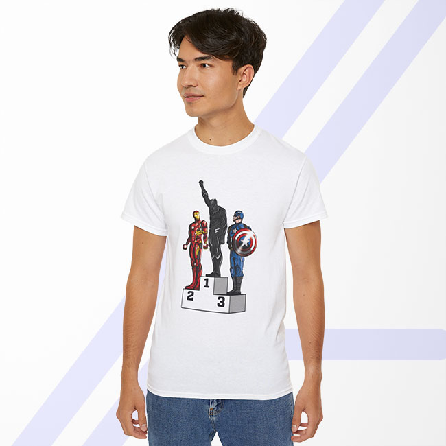 Black Panther Winner Tshirt - American Superhero