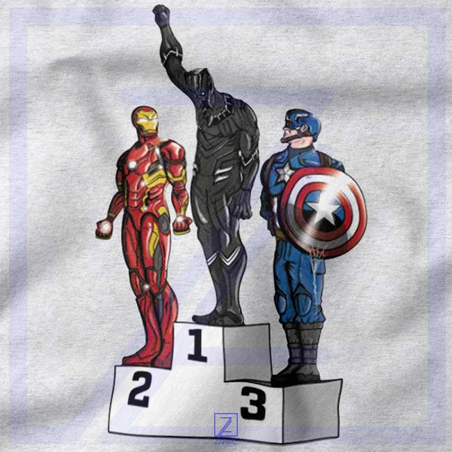 Black Panther Winner closeup Tshirt - American Superhero