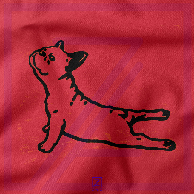 Bulldog Yoga Pose closeup Sweatshirt - Funny Dog Lover