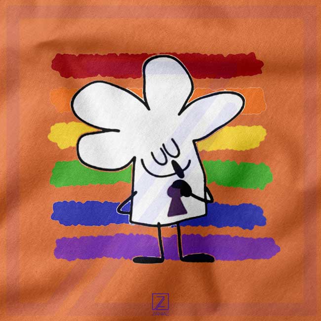 Cartoon Peace closeup Hoodie - Live Laugh Lobe