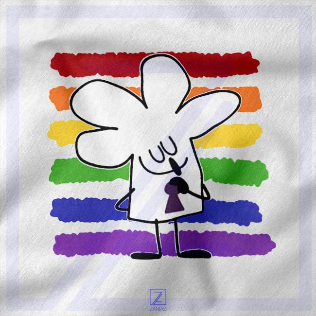 Cartoon Peace closeup Tshirt - Live Laugh Lobe