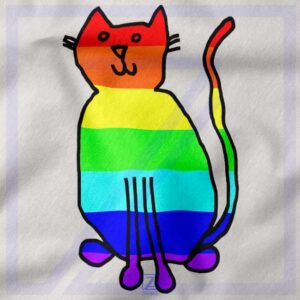 Cat Rainbow closeup Hoodie - Buy Funny Kitten