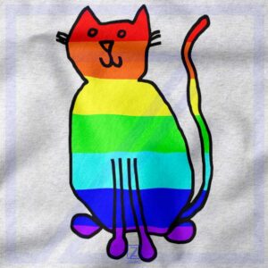 Cat Rainbow closeup Tank Top - Buy Funny Kitten