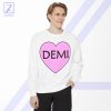 Demi Lovato Heart Sweatshirt - American Actress