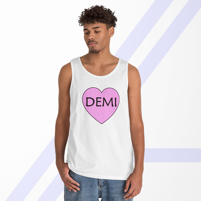 Demi Lovato Heart Tank Top - American Actress