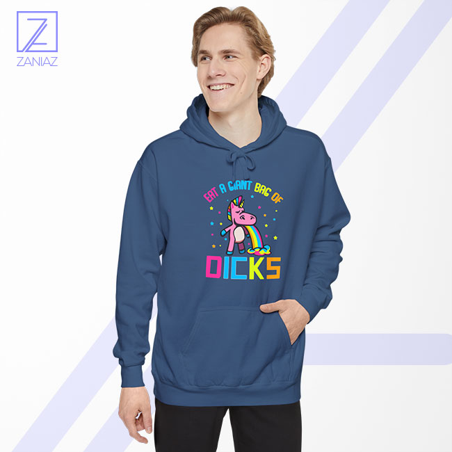 Eat A Giant Bag Of Dicks Hoodie - Funny Unicorn