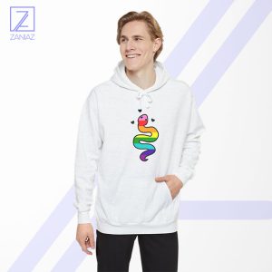 Gay Pride Snake Hoodie - Rainbow Flag