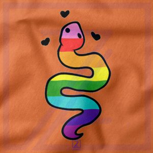 Gay Pride Snake closeup Tank Top - Rainbow Flag