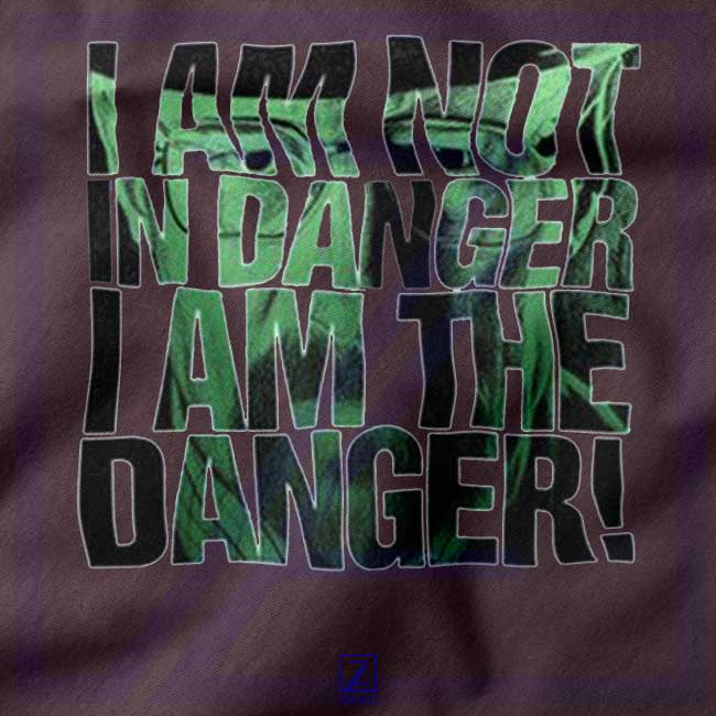 I Am The Danger Heisenberg closeup Tshirt - Breaking Bad Merch