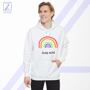 Love Wins Hoodie - Rainbow Merch